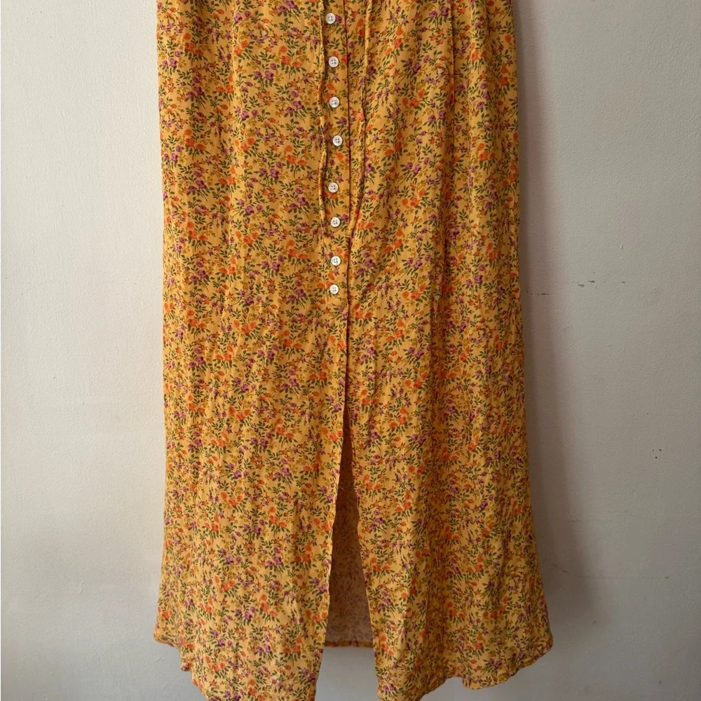 Billabong Floral Maxi Dresses - Yellow and Purple - Picture 6 of 7